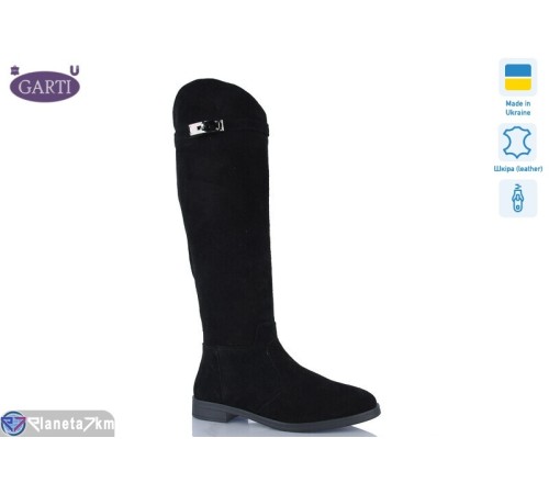 Чоботи жіночі на весну/осінь (6 пар р.36-40) чорний  "Garti"