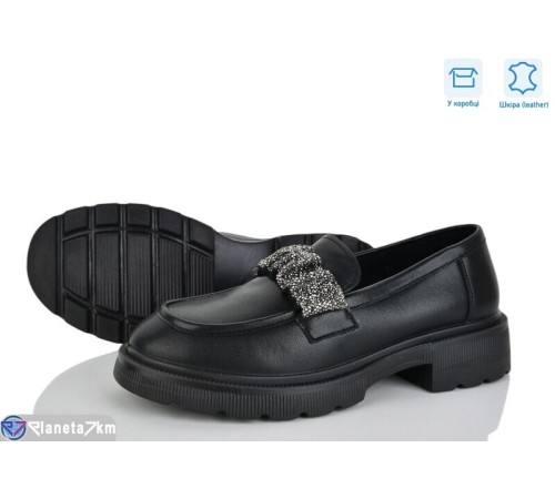 Туфлі жіночі на весну/осінь (6 пар р.36-41) чорний  "Mirella"