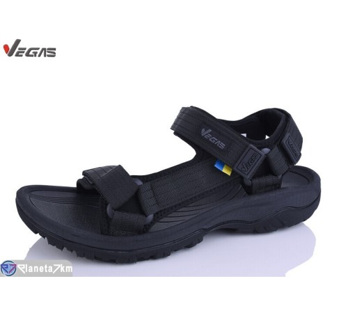 Сандалі чоловічі на літо (8 пар р.41-46) чорний  "Supo-Vegas"