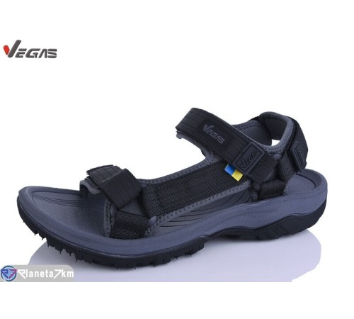 Сандалі чоловічі на літо (8 пар р.41-46) чорний  "Supo-Vegas"