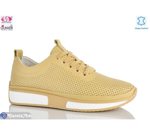 Кросівки жіночі на літо (8 пар р.36-40) жовтий  "Gukkcr"