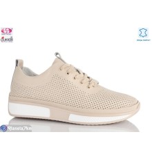 Кросівки жіночі на літо (8 пар р.36-40) бежевий  "Gukkcr"