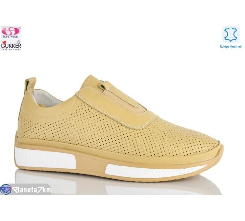 Кросівки жіночі на літо (8 пар р.36-40) жовтий  "Gukkcr"
