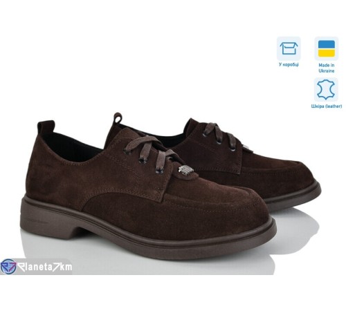 Туфлі жіночі на весну/осінь (6 пар р.36-41) коричневий  "FOX"