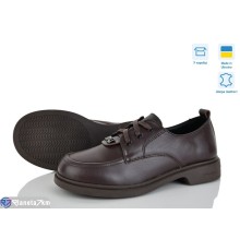 Туфлі жіночі на весну/осінь (6 пар р.36-41) коричневий  "FOX"