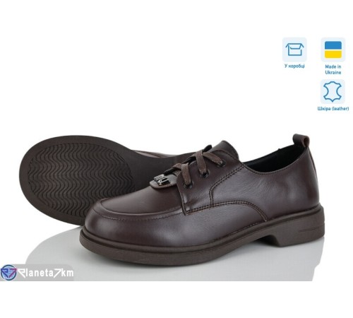 Туфлі жіночі на весну/осінь (6 пар р.36-41) коричневий  "FOX"