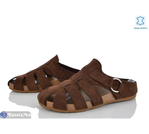 Шлепки жіночі на літо (8 пар р.36-41) коричневий  "LOREDANA"