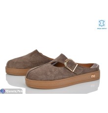 Шлепки жіночі на літо (8 пар р.36-41) коричневий  "LOREDANA"