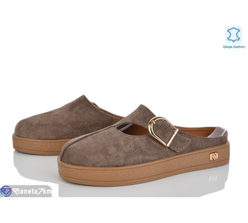 Шлепки жіночі на літо (8 пар р.36-41) коричневий  "LOREDANA"