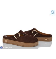 Шлепки жіночі на літо (8 пар р.36-41) коричневий  "LOREDANA"