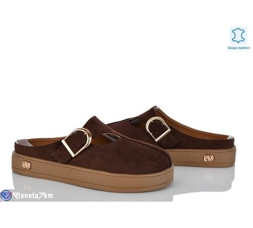 Шлепки жіночі на літо (8 пар р.36-41) коричневий  "LOREDANA"