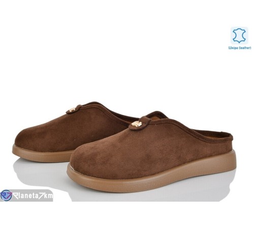 Шлепки жіночі на літо (8 пар р.36-41) коричневий  "LOREDANA"