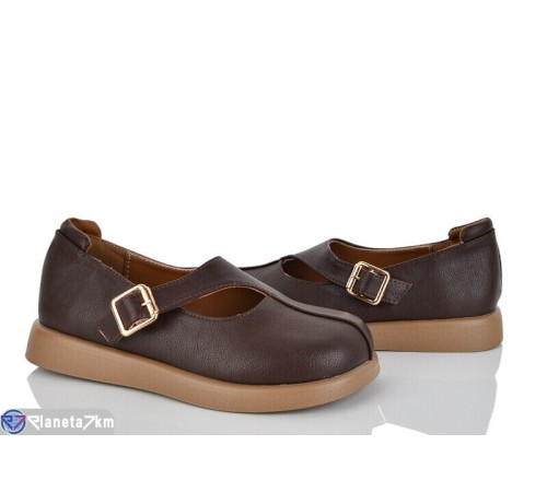 Туфлі жіночі на весну/осінь (8 пар р.36-41) коричневий  "LOREDANA"