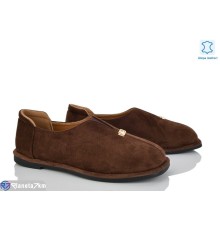 Балетки жіночі на весну/осінь (8 пар р.36-41) коричневий  "LOREDANA"