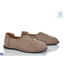 Балетки жіночі на весну/осінь (8 пар р.36-41) коричневий  "LOREDANA"