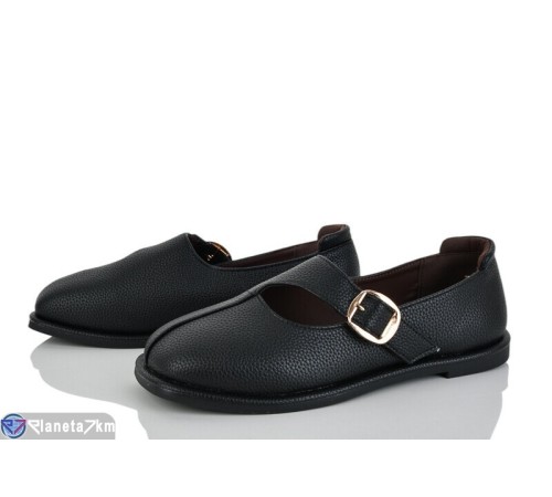 Балетки жіночі на весну/осінь (8 пар р.36-41) чорний  "LOREDANA"