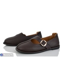 Балетки жіночі на весну/осінь (8 пар р.36-41) коричневий  "LOREDANA"