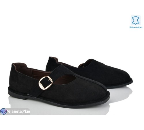 Балетки жіночі на весну/осінь (8 пар р.36-41) чорний  "LOREDANA"