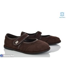 Балетки жіночі на весну/осінь (8 пар р.36-41) коричневий  "LOREDANA"