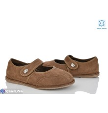 Балетки жіночі на весну/осінь (8 пар р.36-41) коричневий  "LOREDANA"