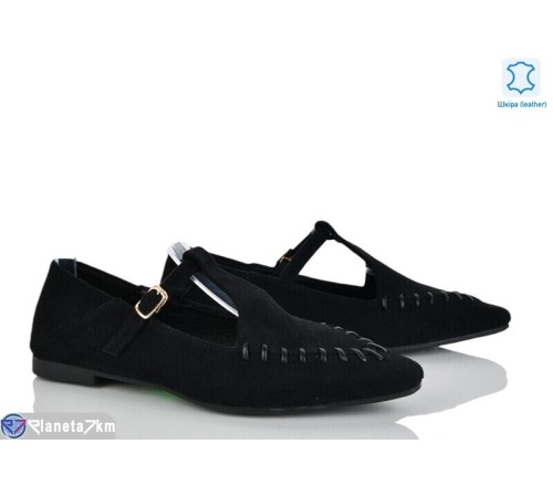 Туфлі жіночі на весну/осінь (8 пар р.36-41) чорний  "LOREDANA"