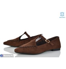 Туфлі жіночі на весну/осінь (8 пар р.36-41) коричневий  "LOREDANA"