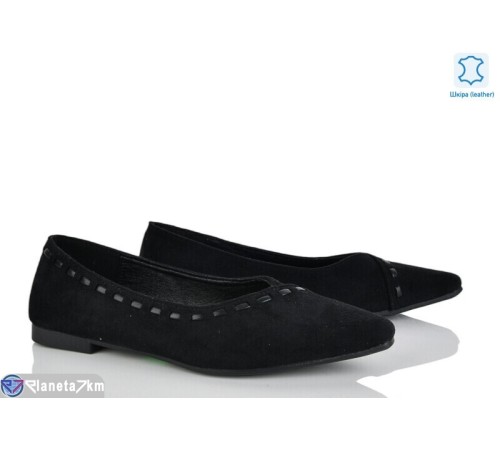 Туфлі жіночі на весну/осінь (8 пар р.36-41) чорний  "LOREDANA"