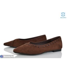 Туфлі жіночі на весну/осінь (8 пар р.36-41) коричневий  "LOREDANA"