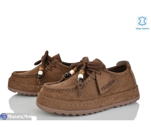 Туфлі жіночі на весну/осінь (8 пар р.36-41) коричневий  "LOREDANA"