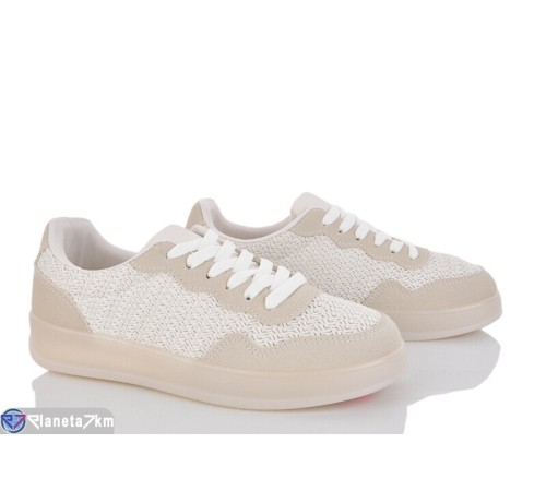 Кросівки жіночі на весну/осінь (8 пар р.36-41) бежевий  "LOREDANA"