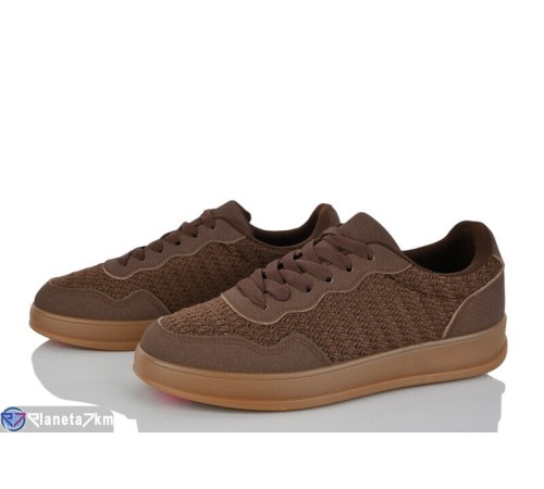 Кросівки жіночі на весну/осінь (8 пар р.36-41) коричневий  "LOREDANA"