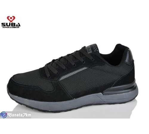 Кросівки чоловічі на весну/осінь (8 пар р.41-46) чорний  "SUBA"