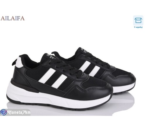 Кросівки жіночі на весну/осінь (8 пар р.36-41) чорний  "Latifa"