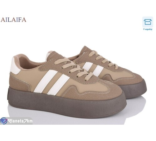 Кросівки жіночі на весну/осінь (8 пар р.36-41) коричневий  "Latifa"