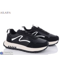 Кросівки жіночі на весну/осінь (8 пар р.36-41) чорний  "Latifa"