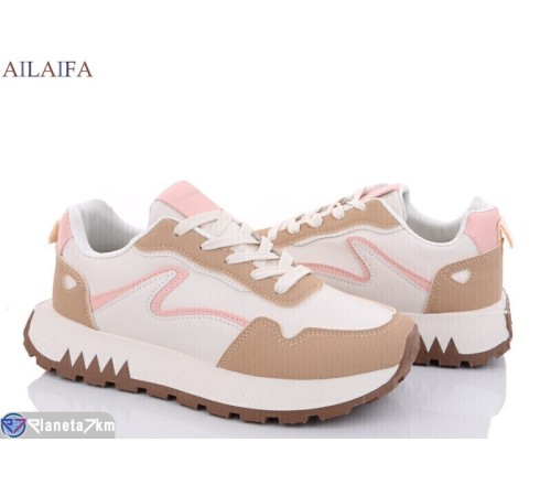 Кросівки жіночі на весну/осінь (8 пар р.36-41) бежевий  "Latifa"
