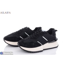 Кросівки жіночі на весну/осінь (8 пар р.36-41) чорний  "Latifa"