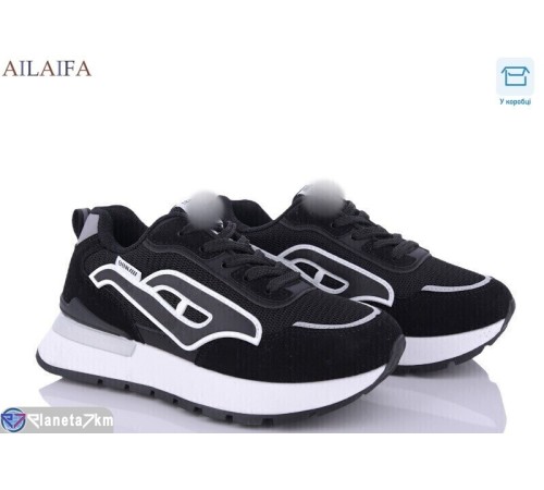 Кросівки жіночі на весну/осінь (8 пар р.36-41) чорний  "Latifa"