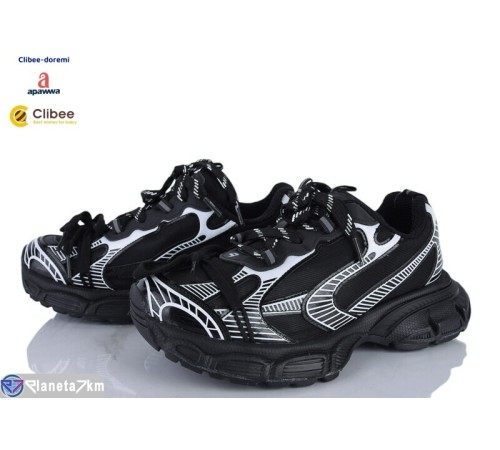 Кросівки жіночі на весну/осінь (3 пар р.38-40) чорний  "BELIES-D"