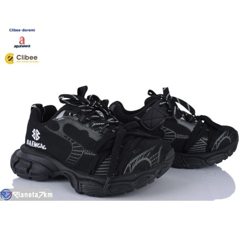 Кросівки жіночі на весну/осінь (4 пар р.38-40) чорний  "BELIES-D"