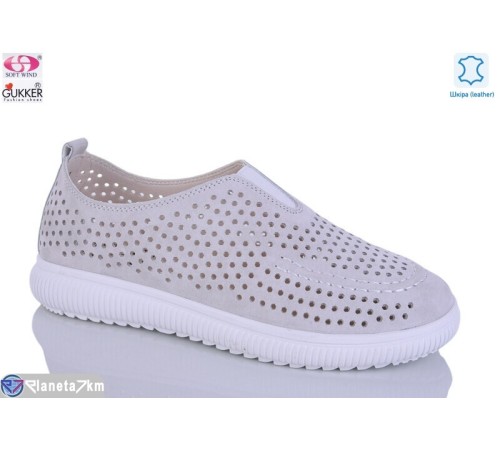 Туфлі жіночі на літо (8 пар р.36-41) сірий  "Gukkcr"