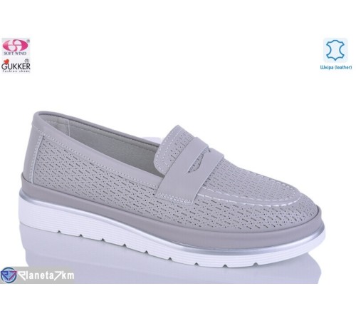 Туфлі жіночі на літо (8 пар р.36-41) сірий  "Gukkcr"