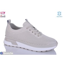 Кросівки жіночі на літо (8 пар р.36-41) бежевий  "Gukkcr"