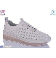 Кросівки жіночі на літо (8 пар р.36-41) бежевий  "Gukkcr"