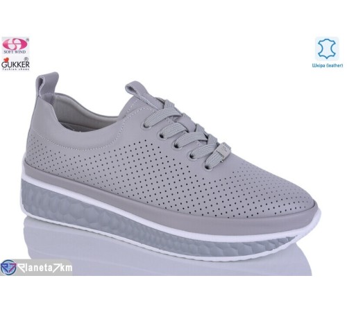 Кросівки жіночі на літо (8 пар р.36-41) сірий  "Gukkcr"