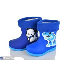Дитячі чоботи гумові на весну/осінь (6 пар р.20-25) синій  "Melinda"