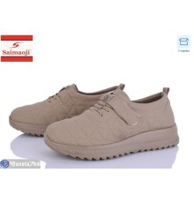 Кросівки жіночі на весну/осінь (8 пар р.37-42) коричневий  "Saimaoji"