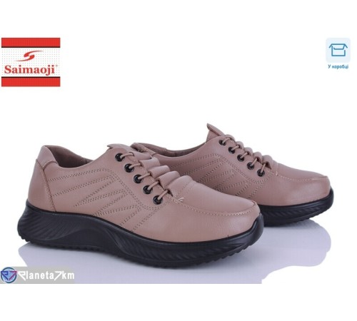 Кросівки жіночі на весну/осінь (8 пар р.36-41) коричневий  "Saimaoji"