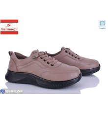 Кросівки жіночі на весну/осінь (8 пар р.36-41) коричневий  "Saimaoji"