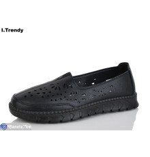 Туфлі жіночі на літо (8 пар р.36-41) чорний  "Trendy"